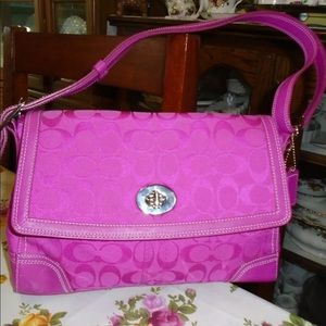 Pink coach purse